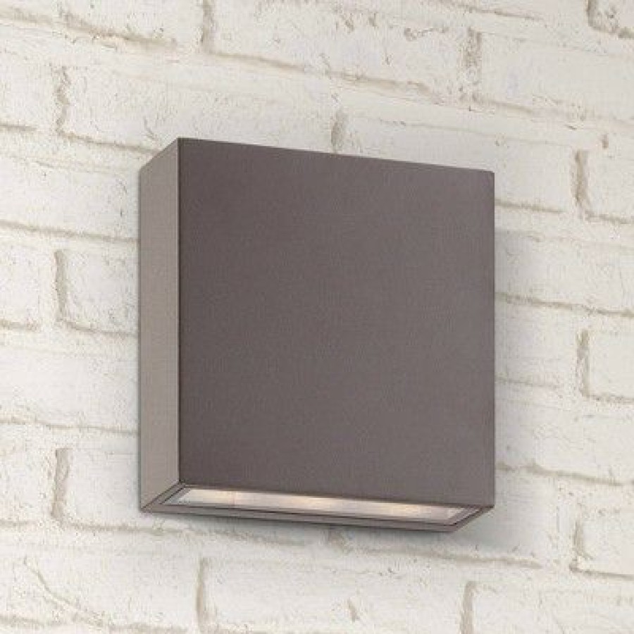 * | Budget Possini Euro Design Modern Outdoor Wall Light Fixture Led Bronze 5 1/2 Tempered Glass Lens Up Down For Exterior House Porch Patio