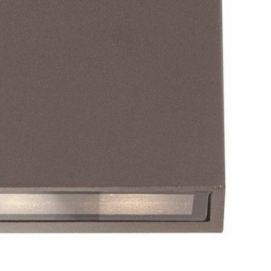 * | Budget Possini Euro Design Modern Outdoor Wall Light Fixture Led Bronze 5 1/2 Tempered Glass Lens Up Down For Exterior House Porch Patio