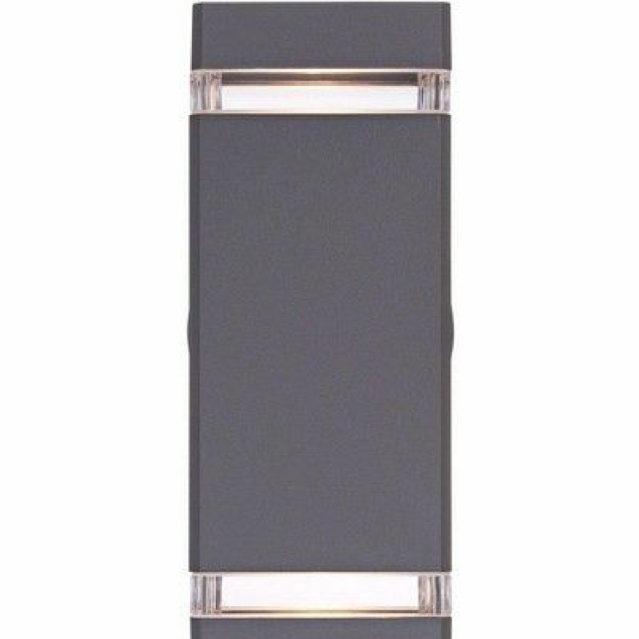 * | Best Pirce Possini Euro Design Modern Outdoor Wall Sconce Fixture Graphite Gray 10 1/2 Clear Glass Up Down For Exterior Patio Porch House