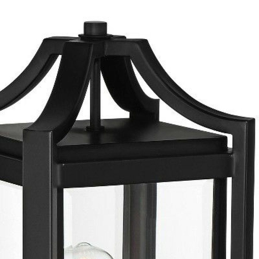 * | Best Sale Franklin Iron Works Rockford Collection 17 3/4 High Black Pier Mount Light