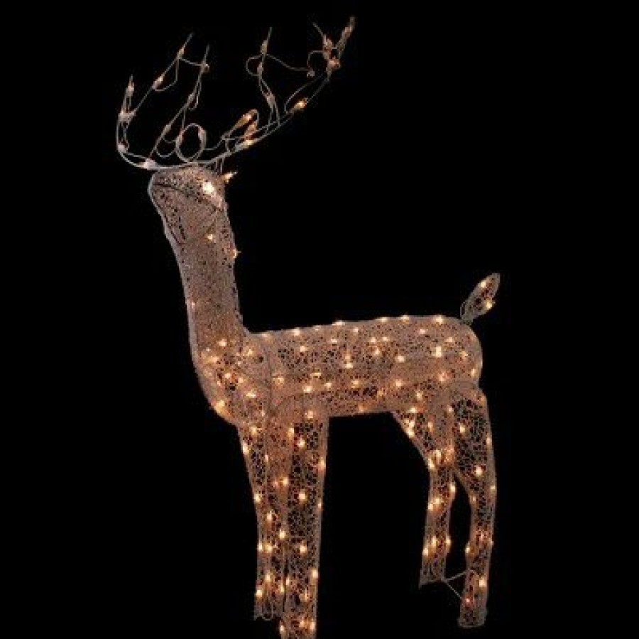 * | Cheapest Northlight 48-Inch Lighted White Mesh Buck Outdoor Christmas Decoration Clear Lights