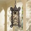 * | Hot Sale John Timberland Traditional Outdoor Light Hanging Dark Walnut Iron Scroll 15 Champagne Water Glass Damp Rated For Exterior Porch