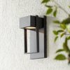 * | Promo Possini Euro Design Modern Outdoor Wall Light Fixture Led Textured Black 9 1/2 Crystal Diffuser Downlight For Exterior House